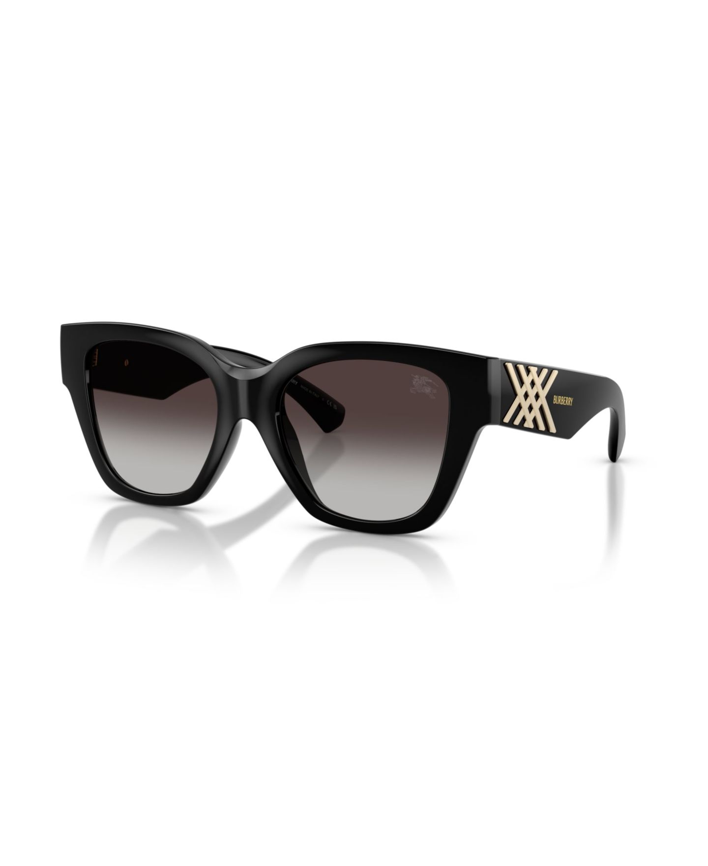 Женские солнцезащитные очки Burberry Square Sunglasses, BE4489U, цвет: Чёрный — фото 1