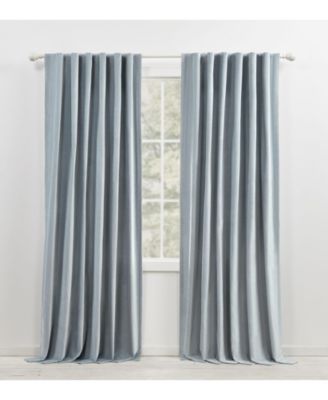 Velvety Room Darkening, Back Tab and Rod Pocket Single Curtain Panel