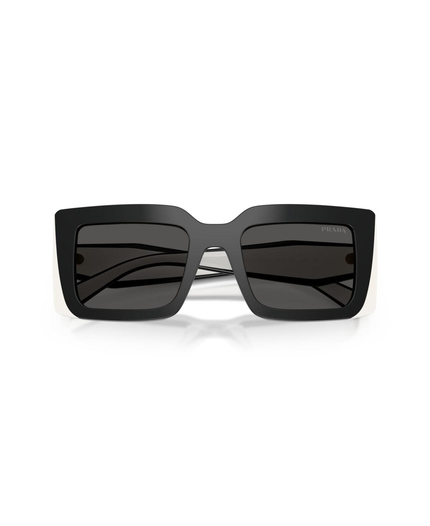 Женские солнцезащитные очки PRADA Rectangle Sunglasses, PR D01S, цвет: Чёрный — фото 2