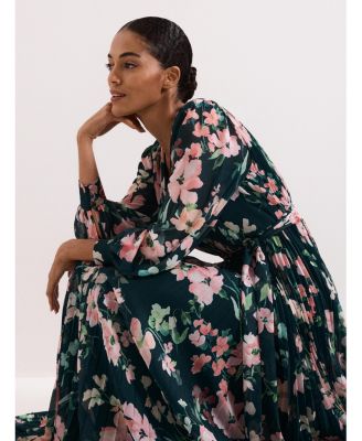 Women's Rosa V-Neck Floral Maxi Dress