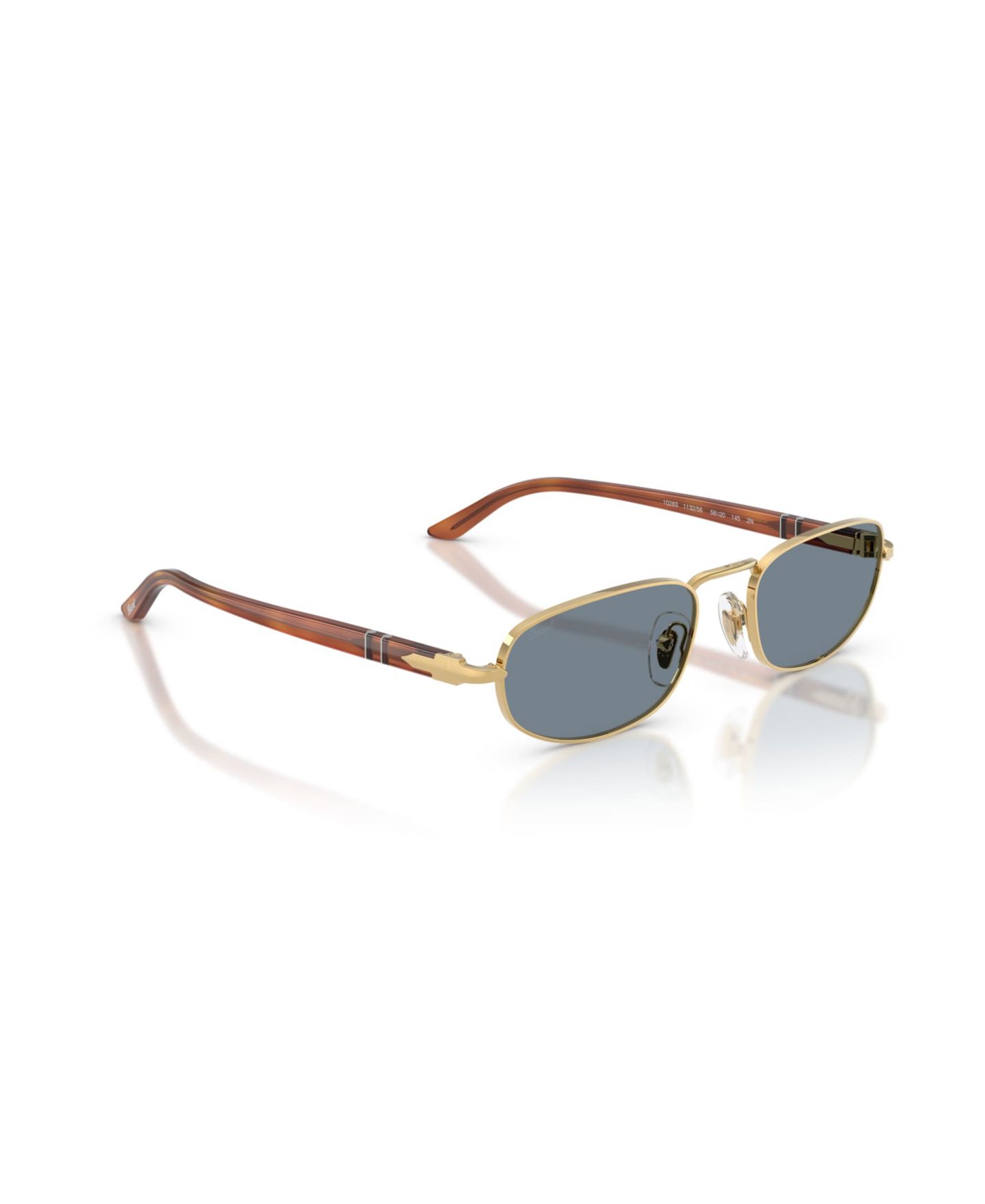 Солнцезащитные очки Persol Unisex Rectangle, PO1028S, цвет: Золотой — фото 12