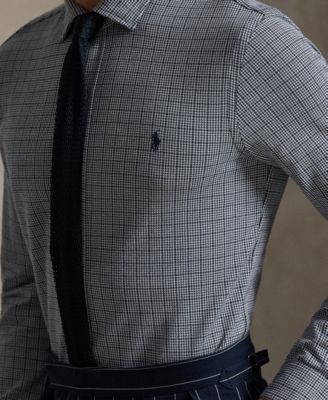 Men's Glen Plaid Spread Collar Shirt