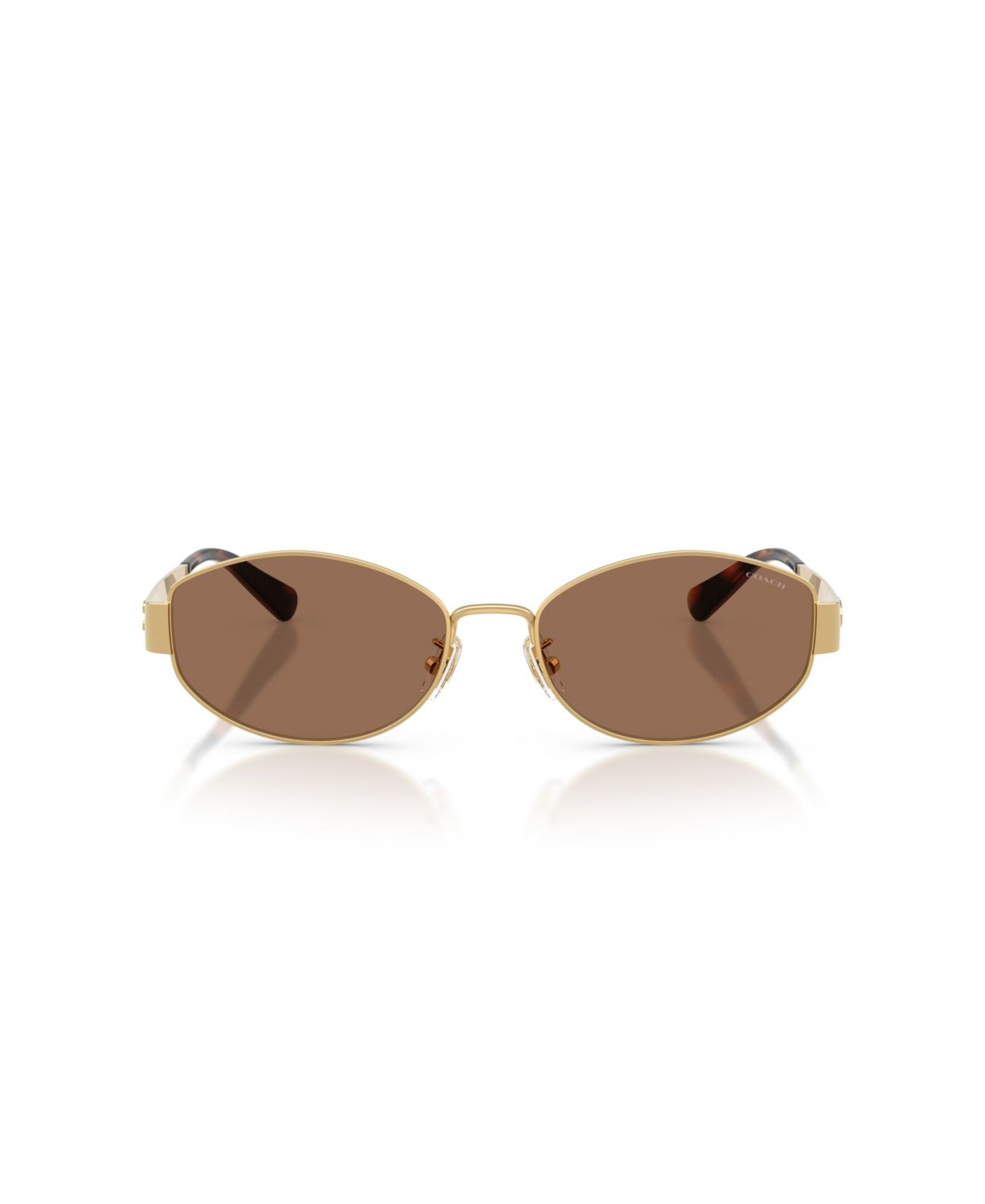 Женские солнцезащитные очки COACH Sunglasses, CDP44 HC7192D, цвет: Блестящий золотой — фото 2