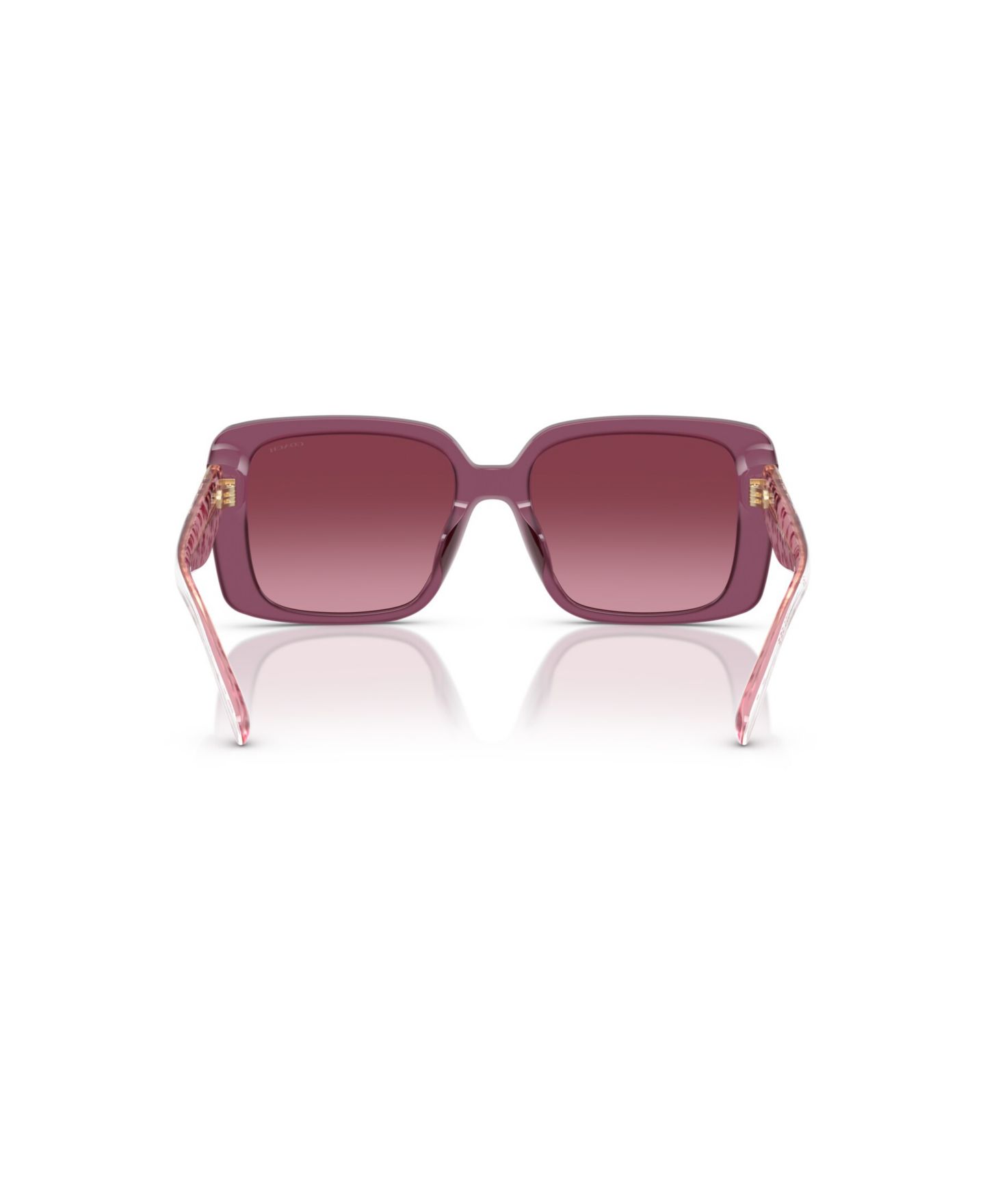 Женские солнцезащитные очки COACH Square Sunglasses, CAD54 HC8424U, цвет: Фиолетовый — фото 4