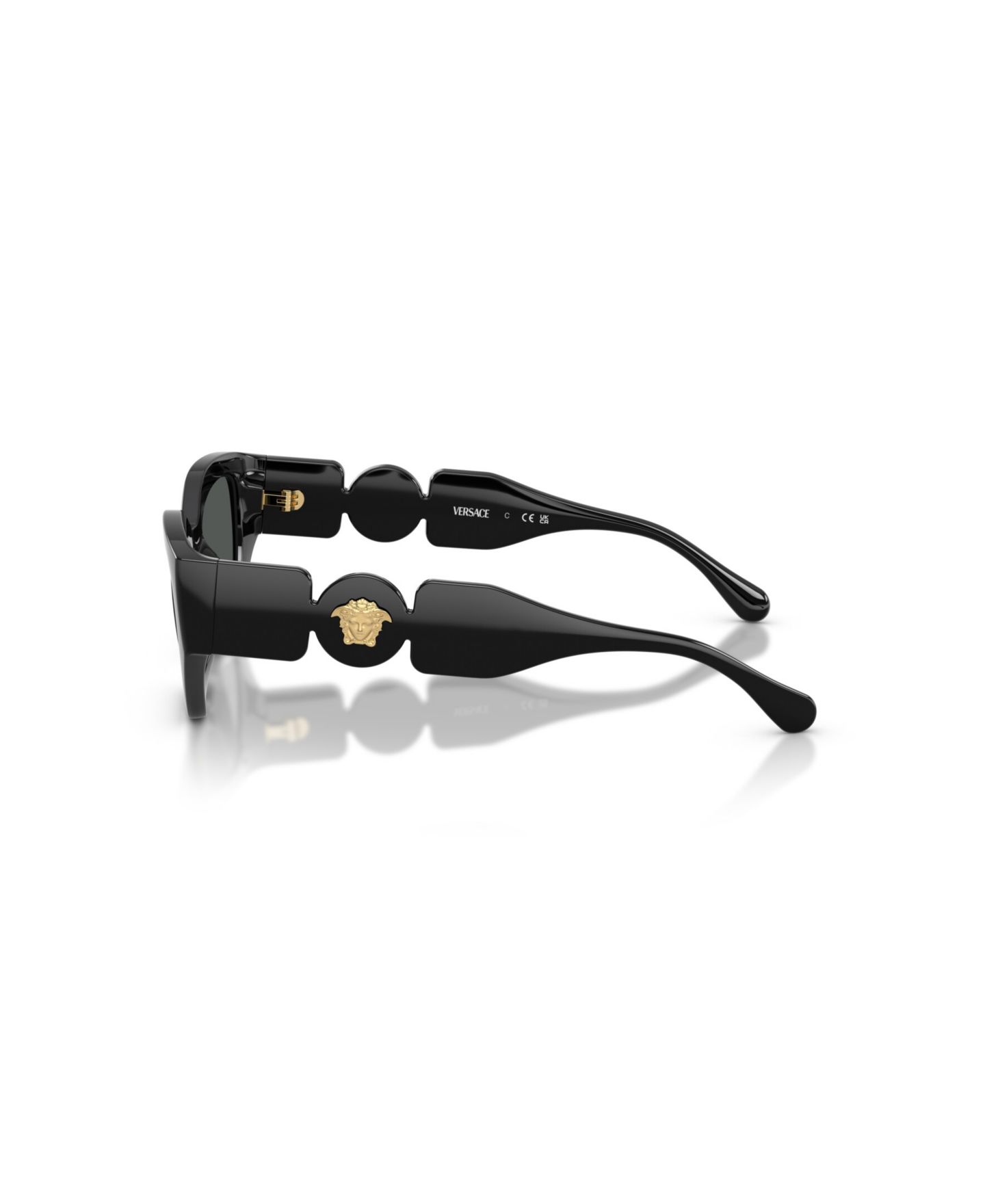Детские солнцезащитные очки Versace Irregular Sunglasses, 0VK4007U (Ages 7-10), цвет: Чёрный — фото 3
