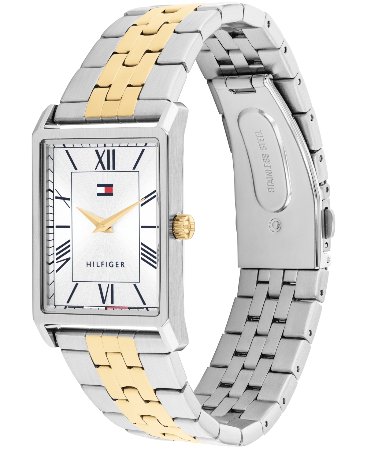Tommy Hilfiger Men's Quartz Two Tone Stainless Steel Bracelet Watch, 25.5 mm