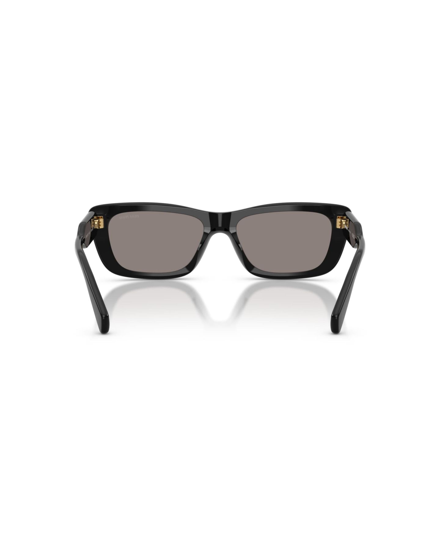 Женские солнцезащитные очки MIU MIU Rectangle Sunglasses, MU B12S, цвет: Чёрный — фото 4