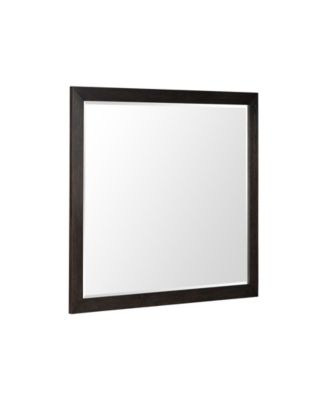 Ryder 38" Beveled Glass Oak Veneer Mirror