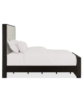 Ryder 63" Oak Veneer Upholstered King Bed