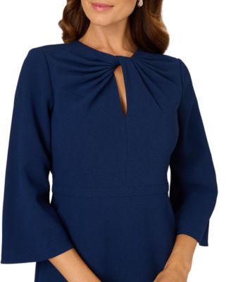 Petite Keyhole Neck Sheath Dress