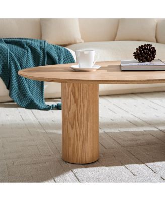 Modern Oval Luxury Coffee Table, Sophisticated Living Room Center Table