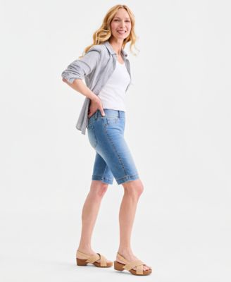 Women's High Rise Pull-On Bermuda Shorts