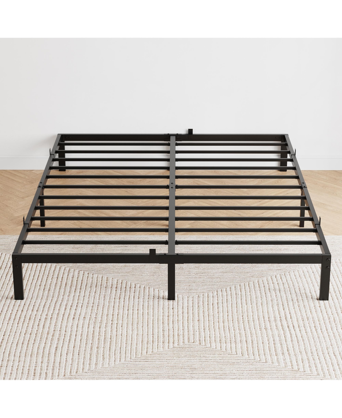 gaomon Inch Bed Frame Metal Platform, Bed Frame with Ample Storage, No Box Spring Needed and Steel Slat Support