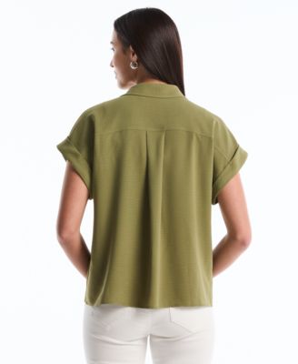 Petite Roll Short-Sleeve Shirt
