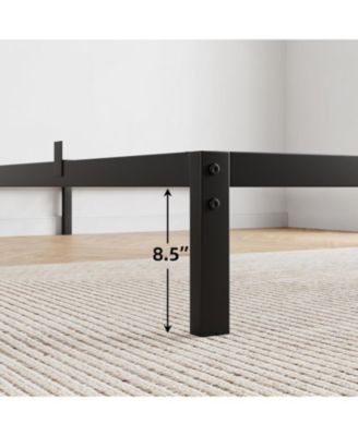 10 Inch Bed Frame Metal Platform, Bed Frame with Ample Storage, No Box Spring Needed and Steel Slat Support, Easy Assembly.