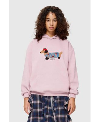 Women's Cartoon Dachshund Pullover Hoodie