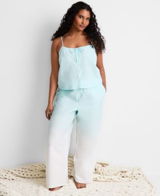 Women's Tie Front Tank & Pant Set