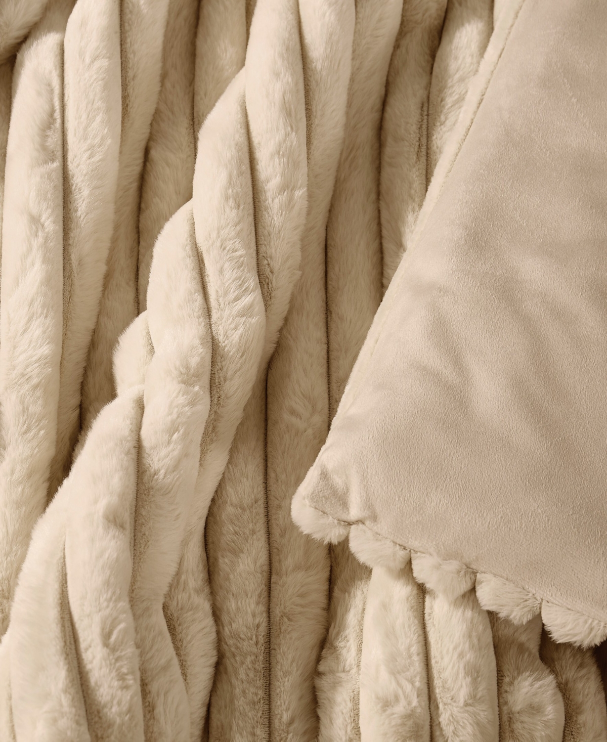 Frye Channel Faux Fur 3-Pc. Comforter Set