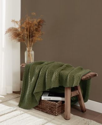 Chevron Faux Mohair Throw, 50" x 70"