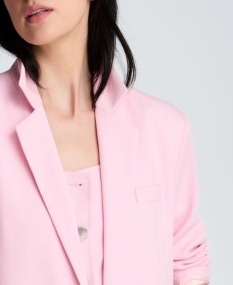 Women's Luxe Stretch Twill Two-Button Boyfriend Blazer 