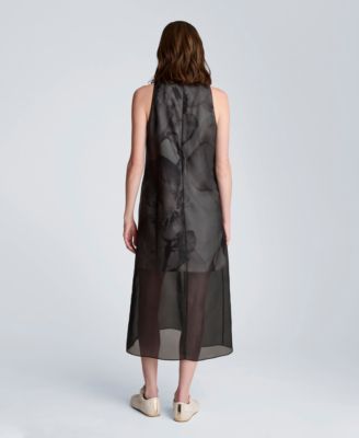 Women's Sleeveless Sheer Overlay Dress