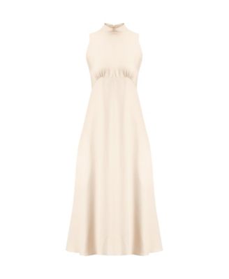 Women's Sleeveless High Neck Midi Dress