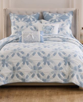 Wedding Ring Reversible 3-Pc. Coverlet Set, Full/Queen