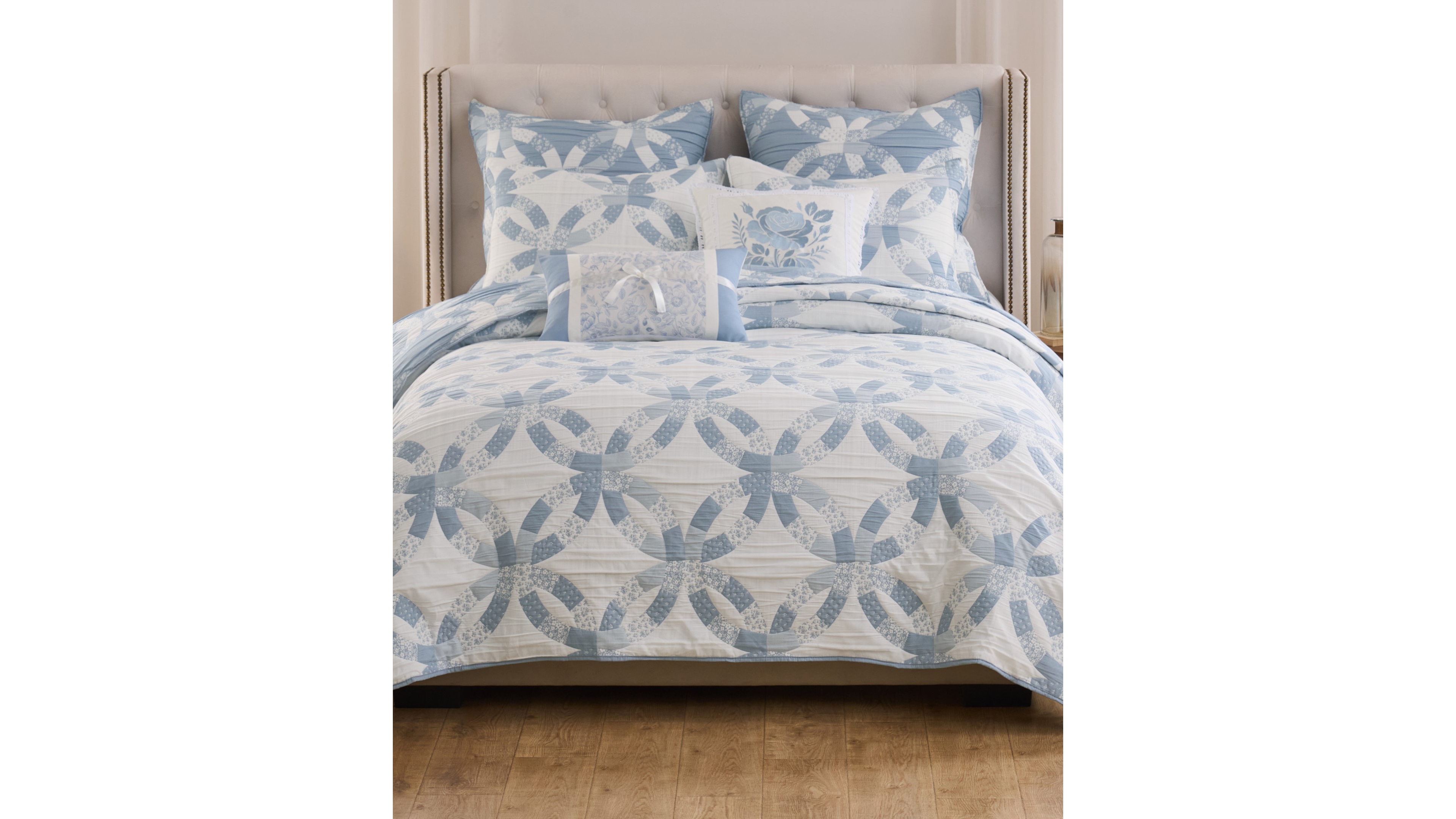 Greenland Home Fashions Wedding Ring Reversible 3-Pc. Coverlet Set, Full/Queen