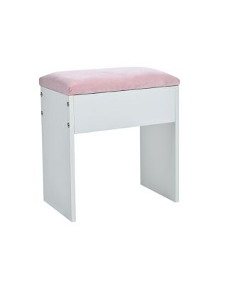 Glamorous Pink Vanity Set with Hollywood Lights & Storage