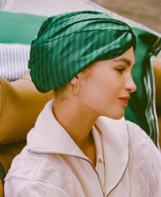 Green Pure Silk Turban