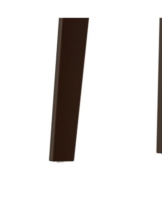 Streamdale Rustic Farmhouse Dining Table - Solid Wood, Modern Espresso