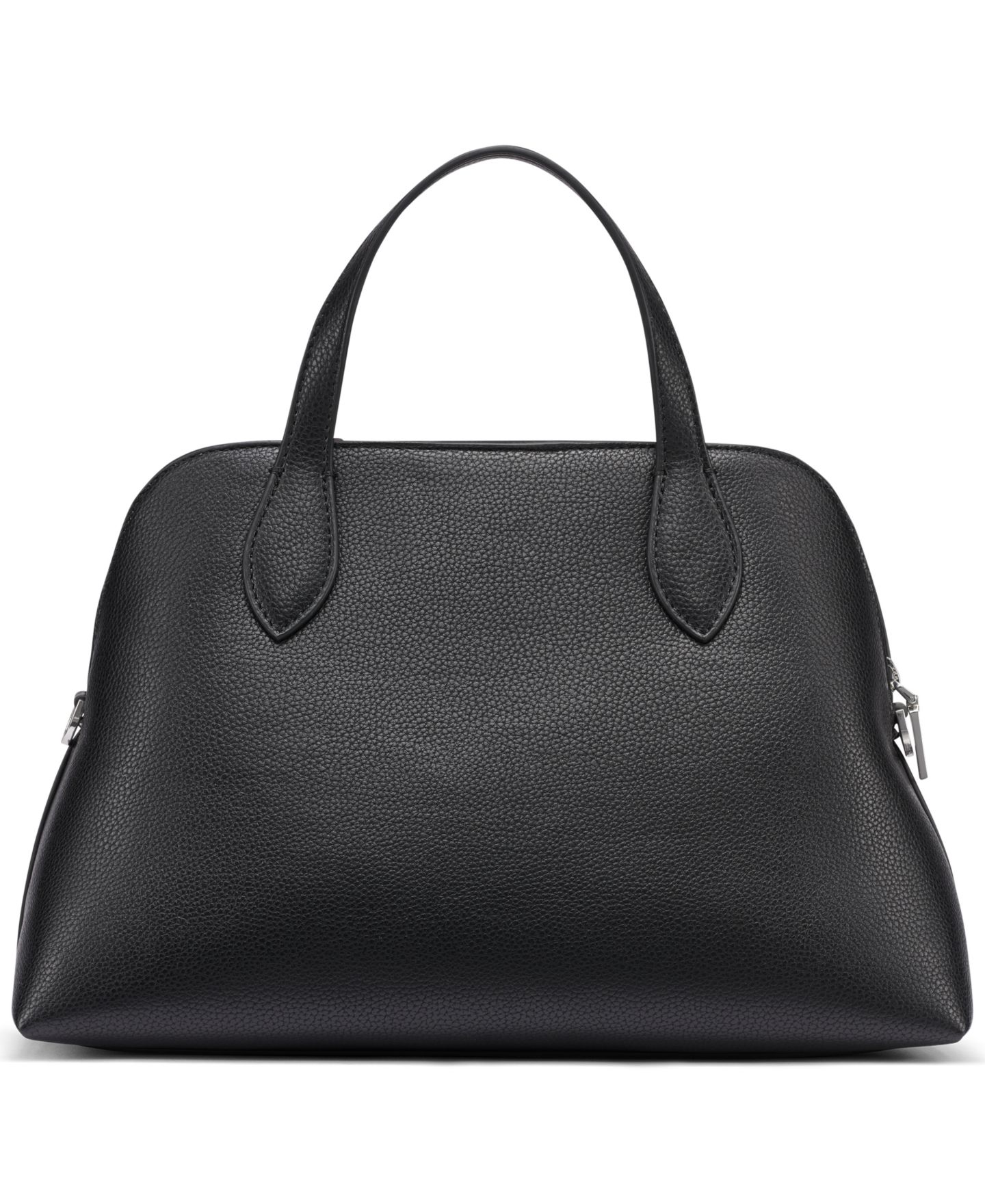 Женская сумка DKNY Lilah Small Satchel Crossbody, цвет: Чёрный / Серебряный — фото 2