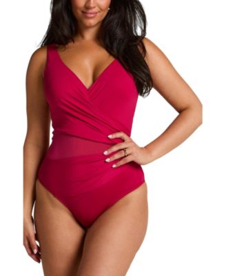 Hunkemoller Women's Shaping Shell Mesh Swimsuit