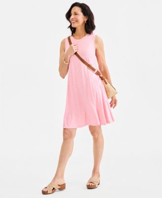 Women's Printed Sleeveless Knit Dress