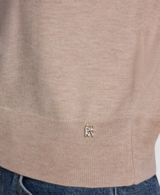 Women's Elbow-Sleeve Crew Neck Sweater