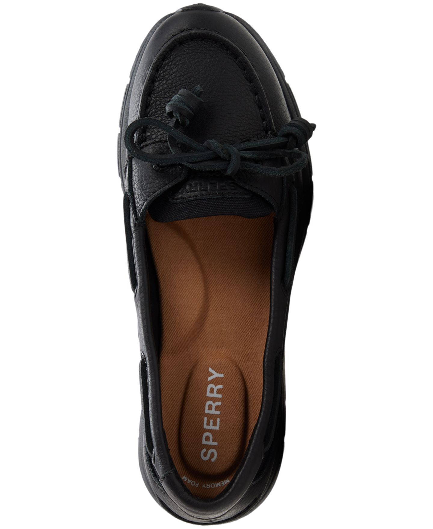 Женские туфли Sperry Daisyfish One-Eye Lace-Up Boat, цвет: Чёрный — фото 4