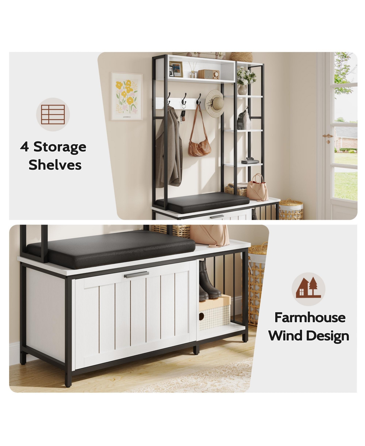 Rainsken Hall Tree Coat Rack