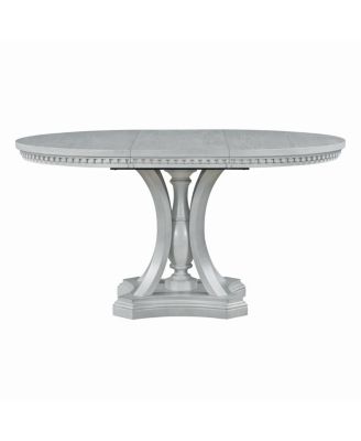 Retro Extendable Round Dining Set with 4 Chairs