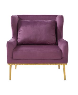  Velvet Accent Armchair