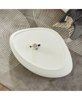 Oval Fiberglass Coffee Table