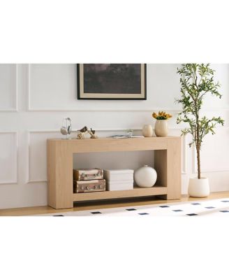  Rustic Rectangular Wooden Coffee/Entryway Table