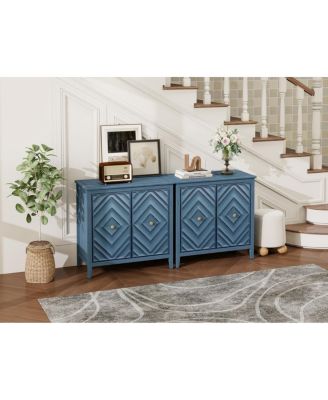 Durable MDF Cabinet with Diamond-Embossed Doors