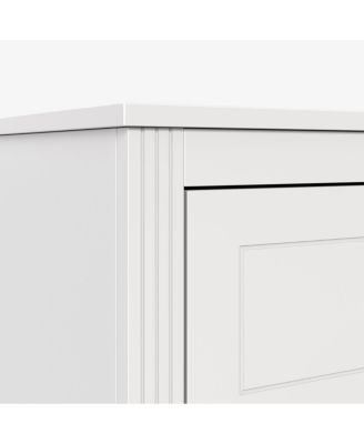 6 Drawer Wooden Double Dresser with Modern Metal Handles