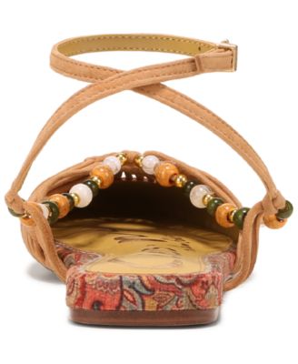 Women's Kassie Caged Ankle Strap Flat Sandals