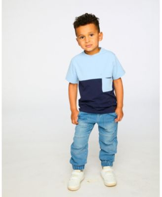 Toddler Boys Cotton Jersey T-Shirt with Chest Pocket