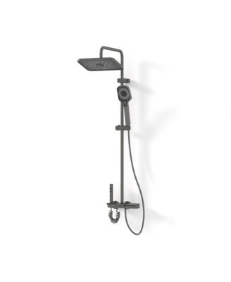 Adjustable Height 4-In-1 Shower System With LED Temperature Display