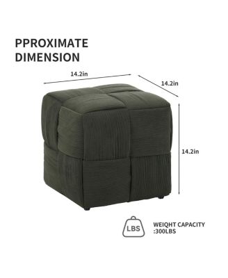 Soft Corduroy Ottoman Footrest.