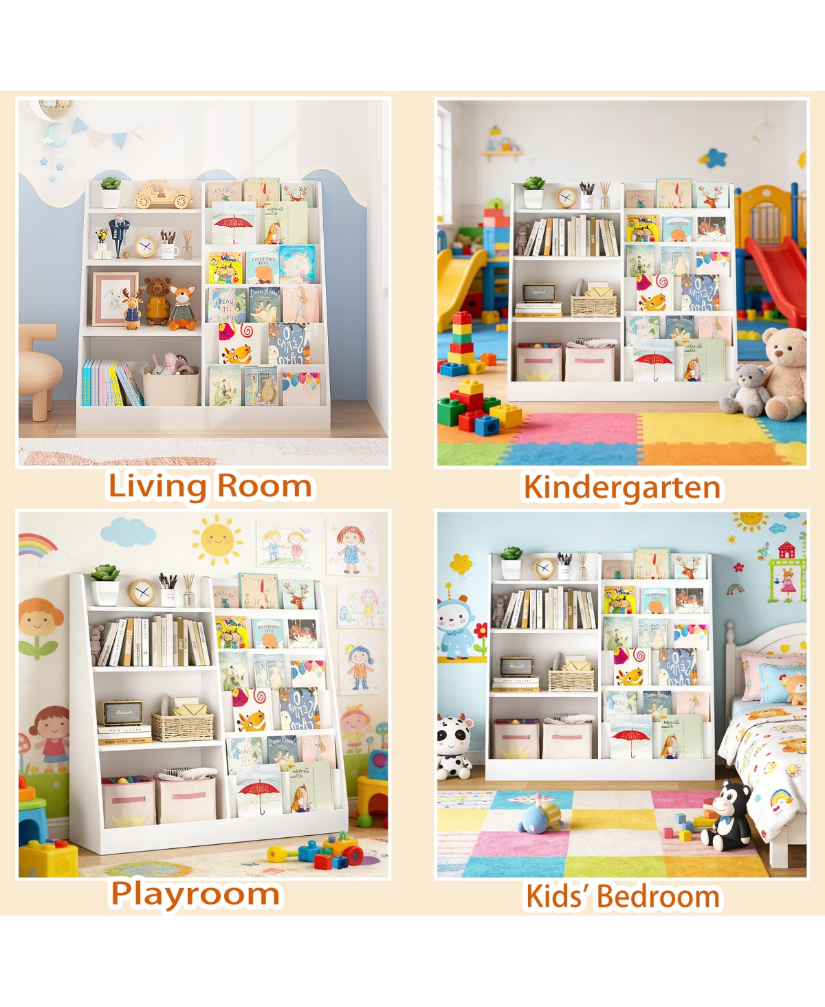 Streamdale Furniture New Kids Bookshelf and Toy Storage Organizer.