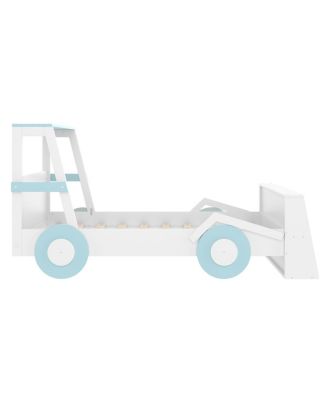 Twin Size Car Bed with Storage Shelves, Cute Car-Shape