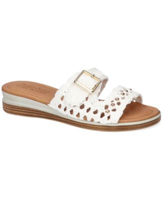Women's Bar-Italy Slip-On Wedge Sandals
